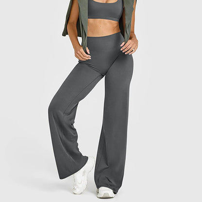 Weiche Stretchhose mit hoher Taille für Damen