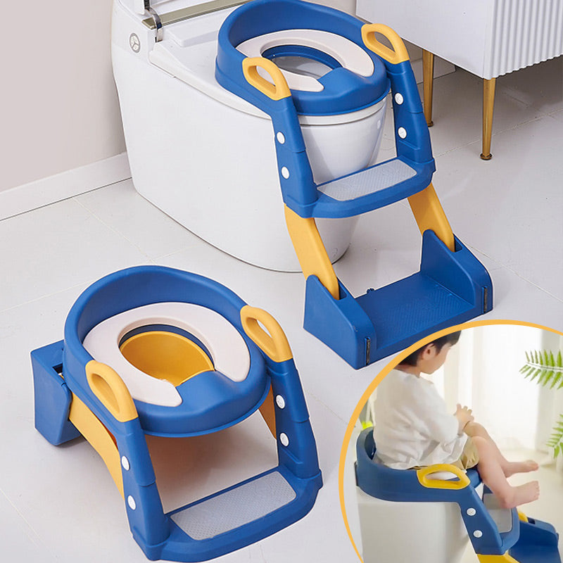 🧒 Toilettensitz mit Treppe – PU‑gepolstert, höhenverstellbar & sicher ✨