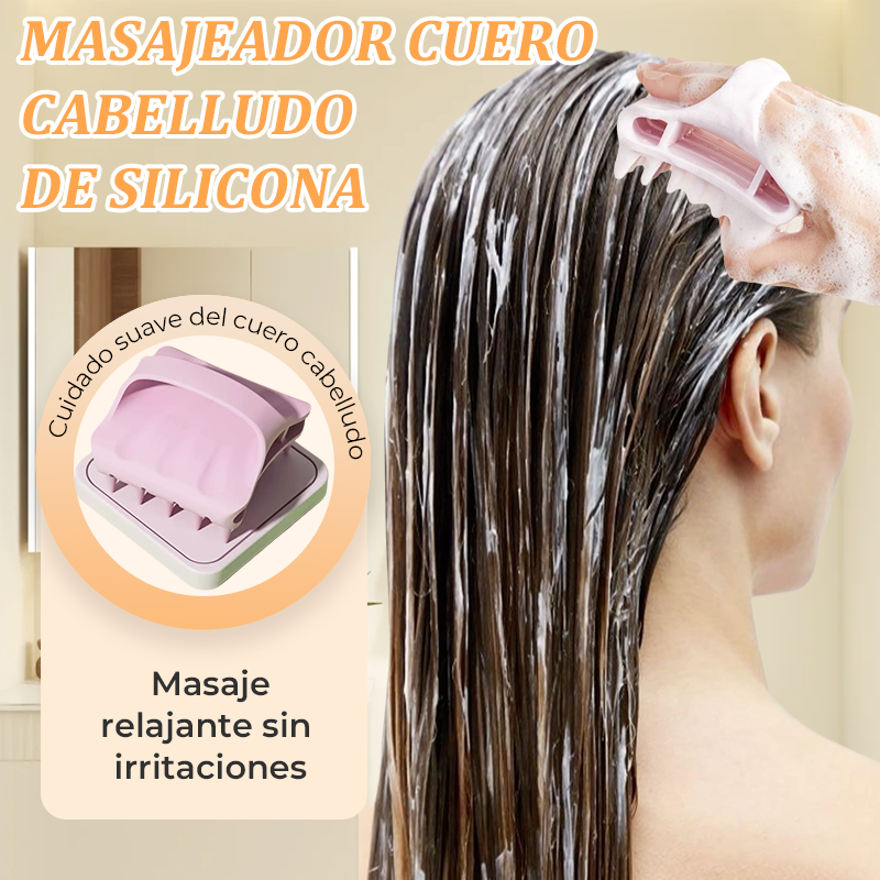 🔥Zeitlich begrenztes Angebot——Masajeador de Silicona para el Cuero Cabelludo