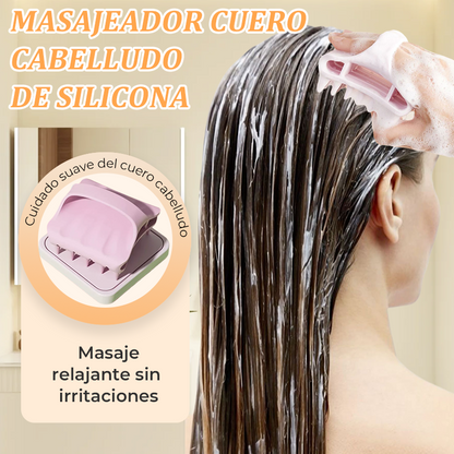 🔥Zeitlich begrenztes Angebot——Masajeador de Silicona para el Cuero Cabelludo