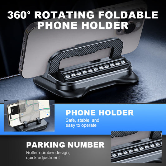 🔥50 % Rabatt!🚗 📹Faltbarer und um 360° drehbarer Telefonhalter