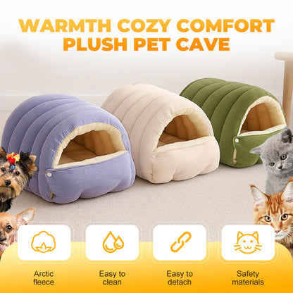 🐾 50% RABATT! 🧸 Plüsch-Höhle für Haustiere – Warm & kuschelig ✨