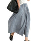 Damen Freizeit-Hose mit elastischem Bund und weiten Beinen