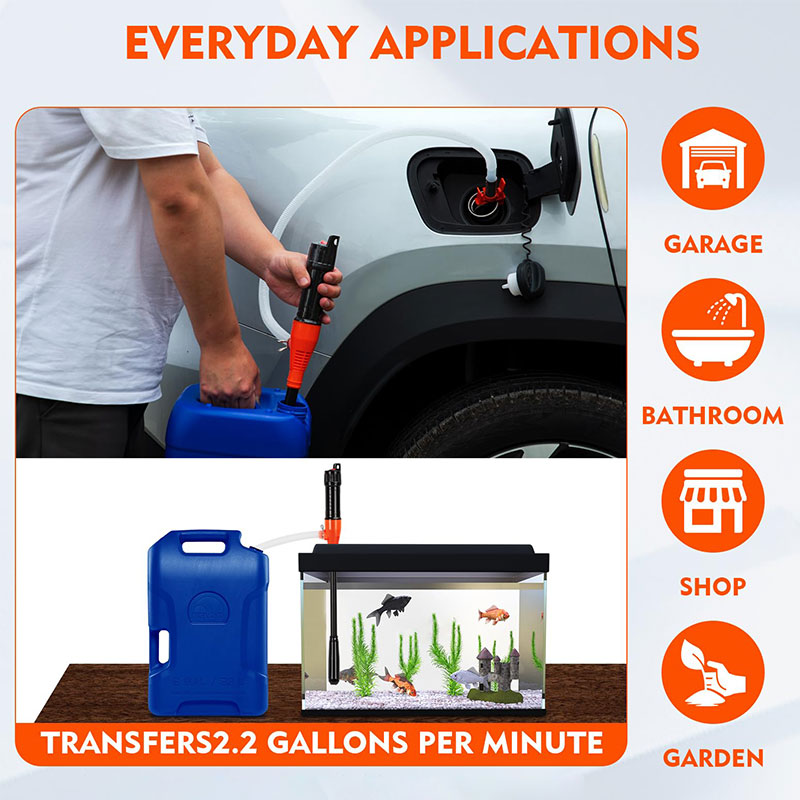 Tragbare Elektrische Mehrzweck-Umfüllpumpe – Schnelles Umfüllen, Automatischer Stopp & Für Flüssigkeiten wie Kraftstoff/Wasser/Öl ⛽