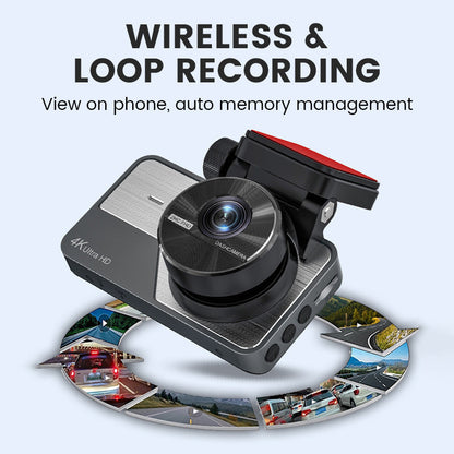 📹 50% RABATT BEGRENZTE ZEIT! ✨ 4K Ultra HD Auto-Dashcam mit Nachtsicht - WLAN & Loop-Aufnahme für Kontinuierliche Überwachung 🚗🌙