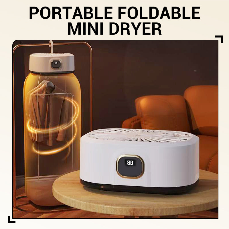 🧺 LIMITIERTES ANGEBOT 50% RABATT! 🌬️ Tragbarer Mini-Wäschetrockner – Faltbar, Hygienisch, Leise ✨