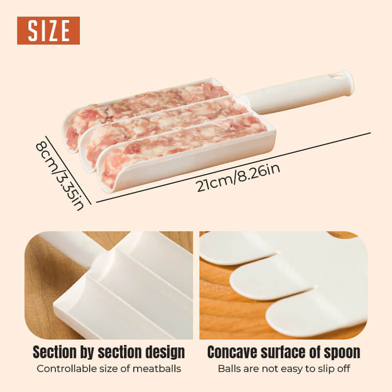 ✅🔥Creative Kitchen Dreifach-Fleischbällchen-Maker