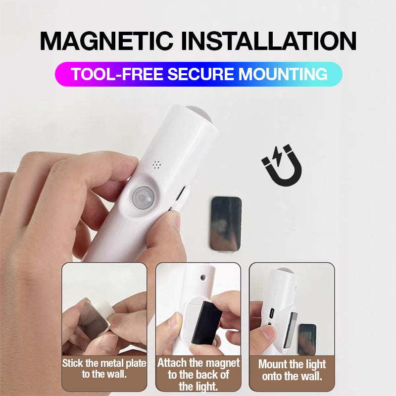 🌈 ✨ Magnetische RGB-Stimmungsleuchte mit Bewegungssensor – Individuelle Beleuchtung, die Sie erkennt! ✨Winter-Gehause-Atmosphäre im Handumdrehen!