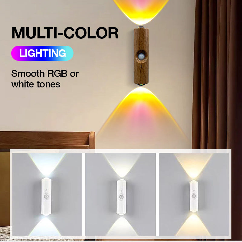 🌈 ✨ Magnetische RGB-Stimmungsleuchte mit Bewegungssensor – Individuelle Beleuchtung, die Sie erkennt! ✨Winter-Gehause-Atmosphäre im Handumdrehen!