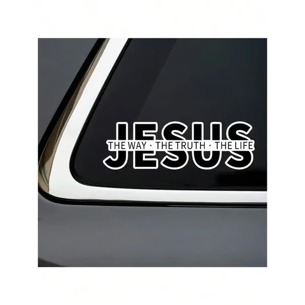 🔥🔥Jesus – Der Weg, die Wahrheit, das Leben Christlicher Vinyl-Aufkleber für Autos