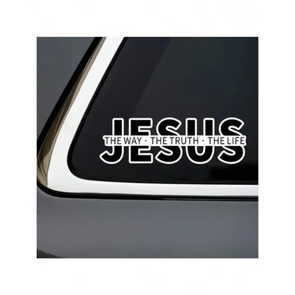 🔥🔥Jesus – Der Weg, die Wahrheit, das Leben Christlicher Vinyl-Aufkleber für Autos