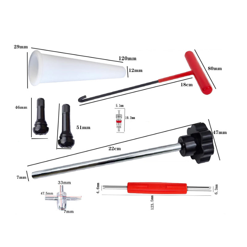 Schneller Reifenventilwerkzeugsatz