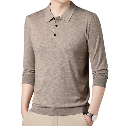 50% RABATT🔥Herren Freizeit-Langarmshirt mit Kragen