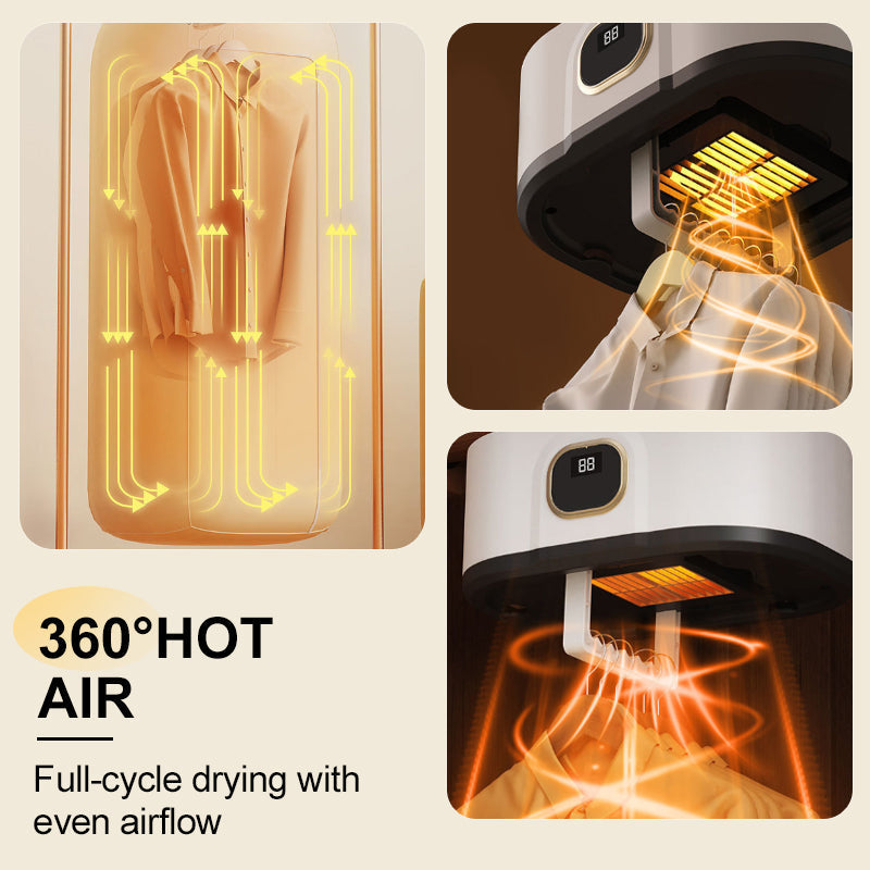 👕 Trocknen Sie Ihre Kleidung überall! Zusammenklappbarer Mini-Trockner ohne Installation – immer frische Outfits, auch auf Reisen!