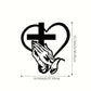 🎅🏻Weihnachtsverkauf🎁Elegante christliche Herz & Kreuz Wandkunst