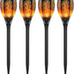 💫96 LED Solar-Gartenlampe – Feuerfackel-Design mit Bewegungssensor für Garten & Terrasse 🌞🏡
