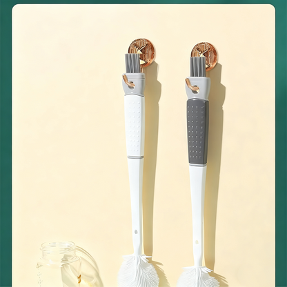 ✅50 % Rabatt🏆Abnehmbarer Silikon-Reinigungspinsel mit langem Griff