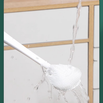 ✅50 % Rabatt🏆Abnehmbarer Silikon-Reinigungspinsel mit langem Griff