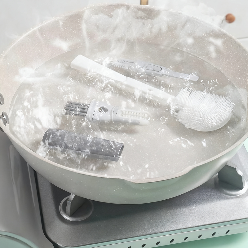 ✅50 % Rabatt🏆Abnehmbarer Silikon-Reinigungspinsel mit langem Griff