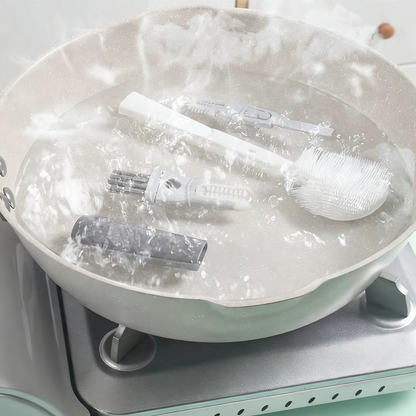 ✅50 % Rabatt🏆Abnehmbarer Silikon-Reinigungspinsel mit langem Griff