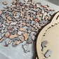 ✅50 % Rabatt🎅Morandi-farbenes Katzenförmiges Holzpuzzle mit 135 Teilen