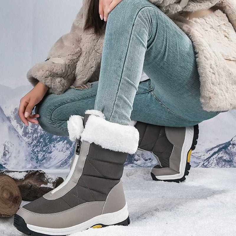 🔥Vorfristiger Großverkauf – 57% Rabatt！❄warme Schneestiefel mit Reißverschluss für Damen