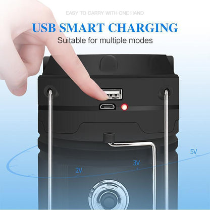 🧰3-in-1-Campinglaterne mit LED-Flamme