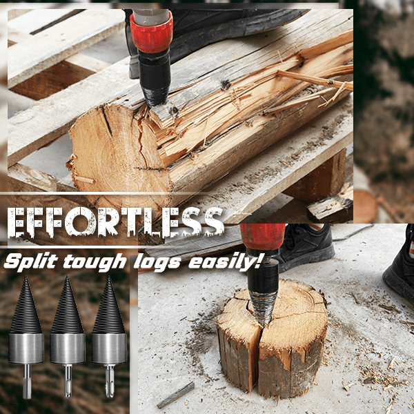 🔧50% RABATT! Holzspaltbohrer – Nützliches Holzspaltwerkzeug für Bohrmaschine & Schlagbohrer, ideal für Kaminholz & Gartenarbeit 🔥