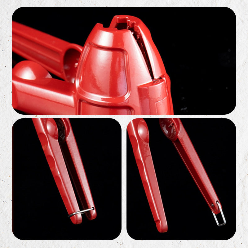 🔥 35 % RABATT! ✨ Leichter manueller Nussknacker – Spritzschutz, Aluminium und Edelstahl, einfach zu verwenden für Nüsse und Mandeln 🥜⚙️