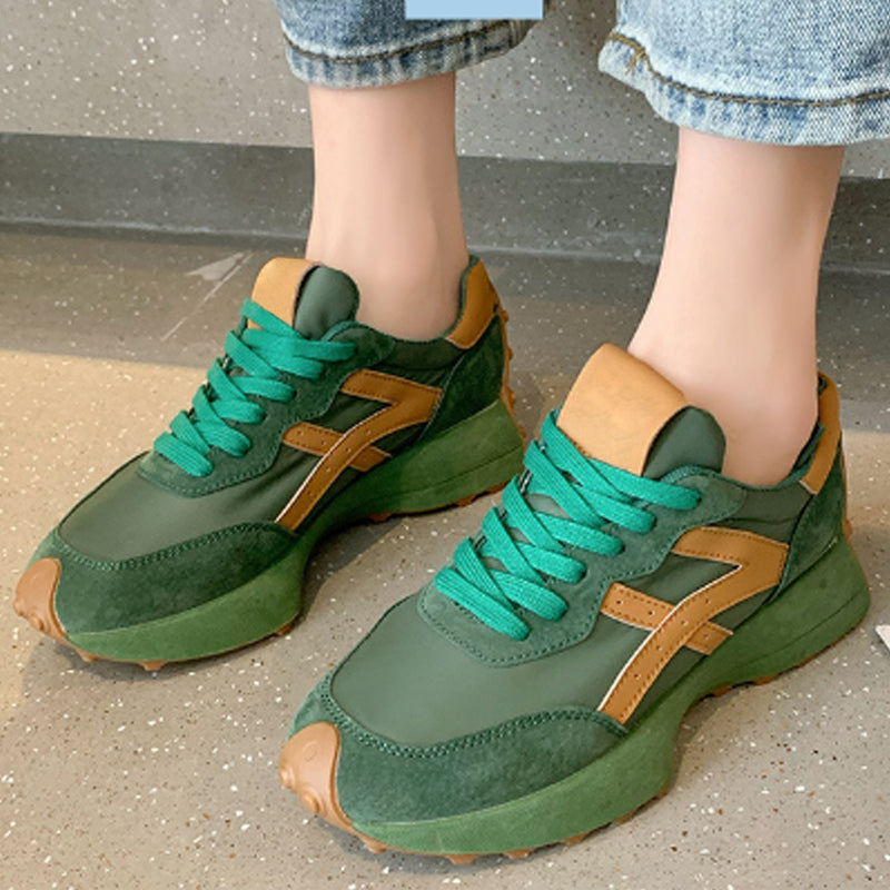 Modische Damen-Sneakers mit dicker Sohle