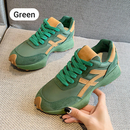 Modische Damen-Sneakers mit dicker Sohle