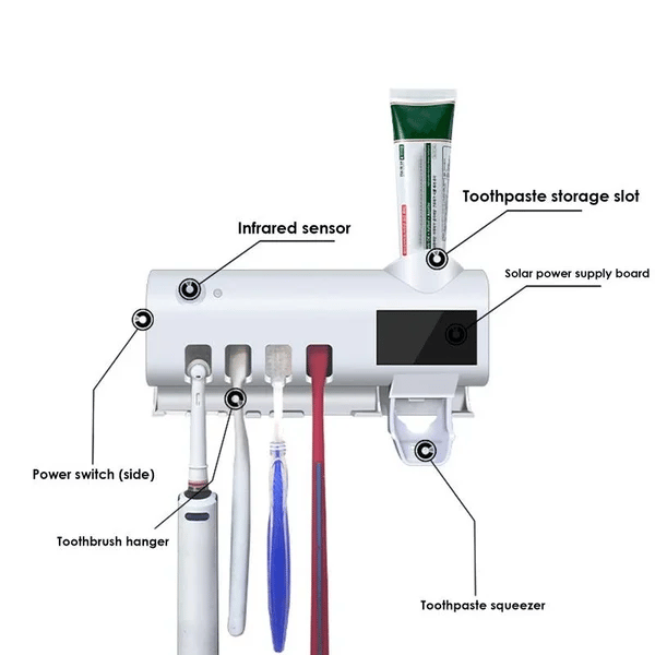 🔥 Heute -50 %! 💥Intelligenter Zahnbuersten-Halter mit UV-Sterilisation