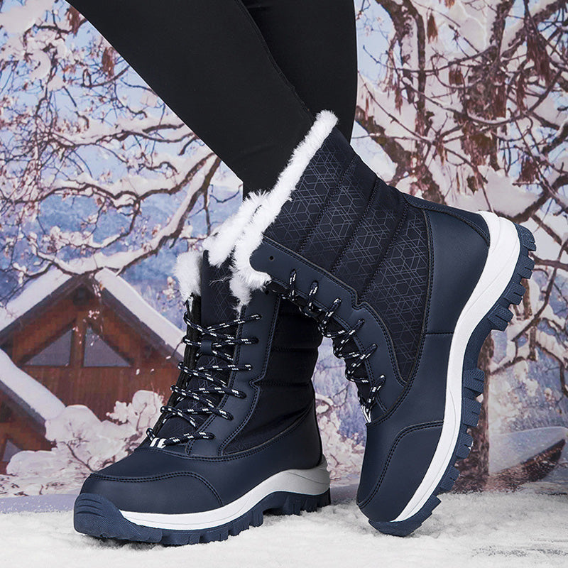 👢  Wasserdichte Damen-Winterstiefel – wärmeisolierend und rutschfest, perfekt für Schnee und Kälte ❄️✨