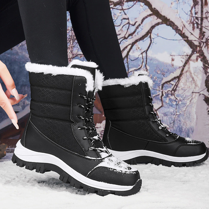 👢  Wasserdichte Damen-Winterstiefel – wärmeisolierend und rutschfest, perfekt für Schnee und Kälte ❄️✨