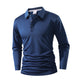 Herren einfarbiges Business-Casual-Oberteil mit Kragen