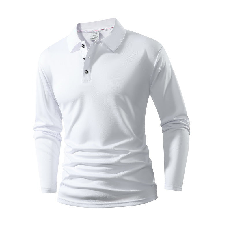 Herren einfarbiges Business-Casual-Oberteil mit Kragen
