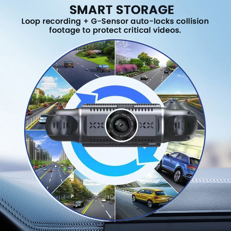4-Lens HD Night Vision Dash Cam