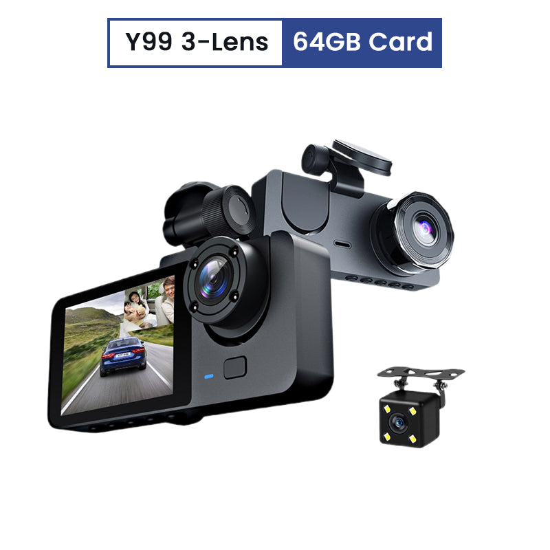 4-Lens HD Night Vision Dash Cam
