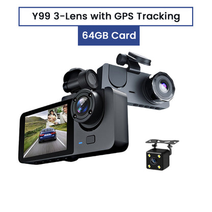 4-Lens HD Night Vision Dash Cam