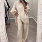 2-teiliges Oversize-Set aus Pullover und Hose für Damen