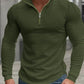 Herren Sweatshirt mit Stehkragen, Halbzip und Langarm