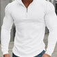 Herren Sweatshirt mit Stehkragen, Halbzip und Langarm