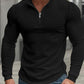 Herren Sweatshirt mit Stehkragen, Halbzip und Langarm