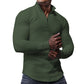 Herren Sweatshirt mit Stehkragen, Halbzip und Langarm