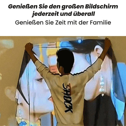 📺 HEIẞER VERKAUF 50% RABATT! ✨ Faltbare & Tragbare Projektions-Leinwand - 120 Zoll mit Mattierter Anti-Licht-Oberfläche für Kinoerlebnis zu Hause 🎬🌟