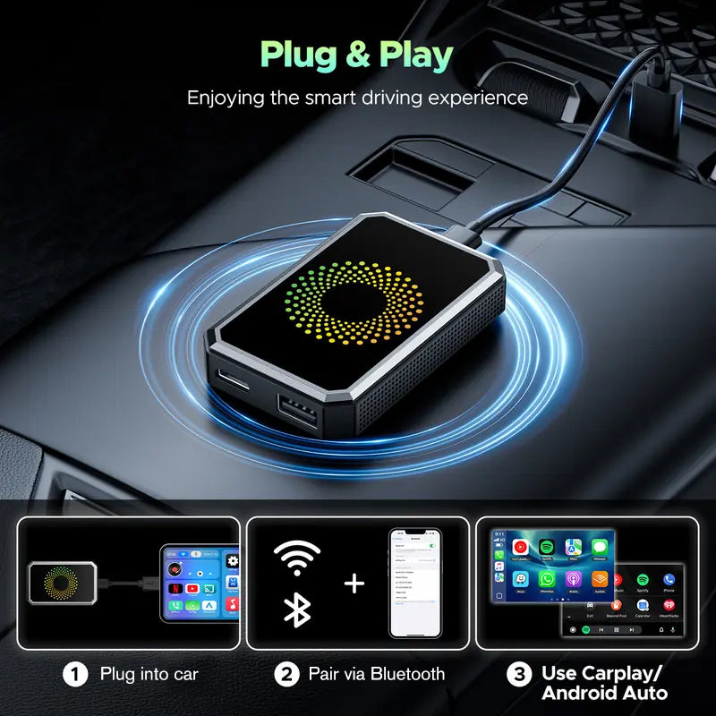 💎 -50% AUF DIE CARPLAY-ANSCHLUSSBOX! 💎 3-in-1 System, Drahtlos & Plug-and-Play für Ihren Auto-Bildschirm ✨