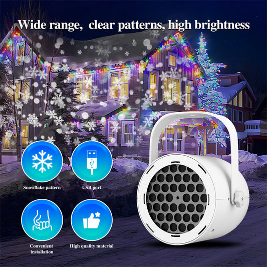 🎁🎅Weihnachts-Sonderverkauf – 50 % Rabatt💝16-Muster-USB-Weihnachtsprojektorleuchte