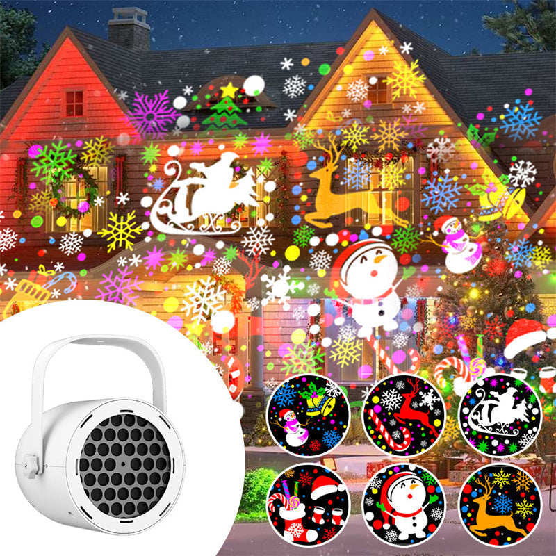 🎁🎅Weihnachts-Sonderverkauf – 50 % Rabatt💝16-Muster-USB-Weihnachtsprojektorleuchte