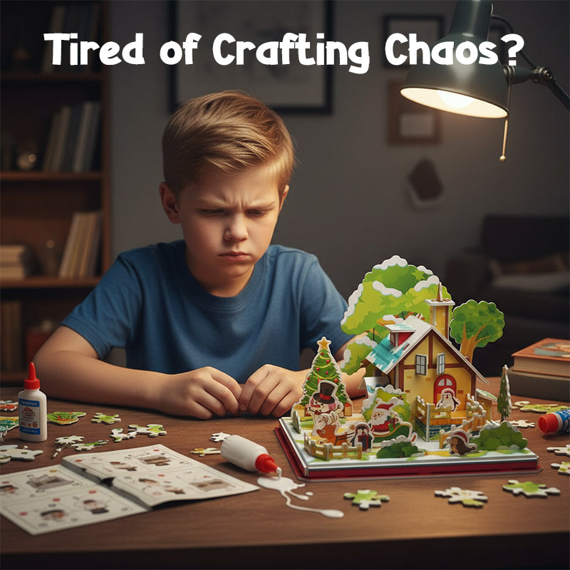 3D DIY Weihnachts-Puzzle-Set