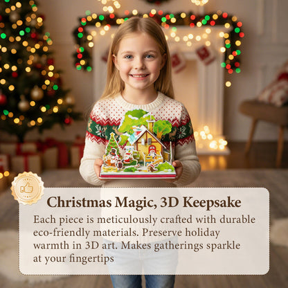 3D DIY Weihnachts-Puzzle-Set